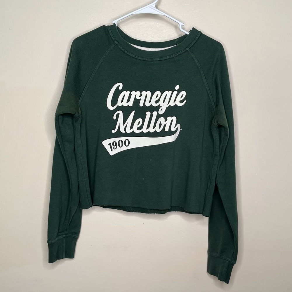 CMU Cropped Crewneck Sweatshirt
